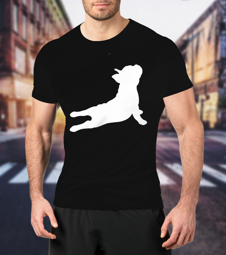 Funny French Bulldog Yoga Pose Cute French Bulldog T-Shirt