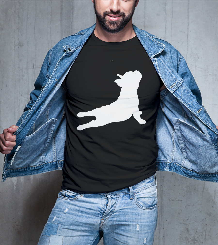 Funny French Bulldog Yoga Pose Cute French Bulldog T-Shirt
