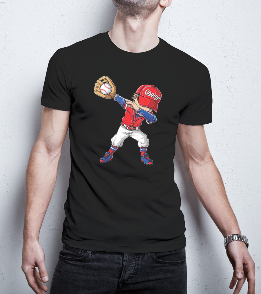 Chango Dabbing Baseball Player T-Shirt