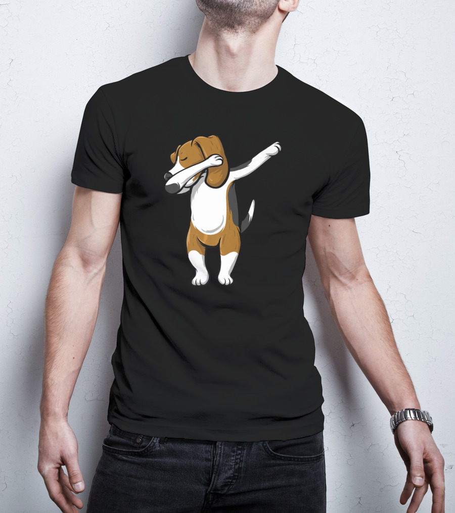 Dabbing Beagle Dog Cartoon Pose T-Shirt