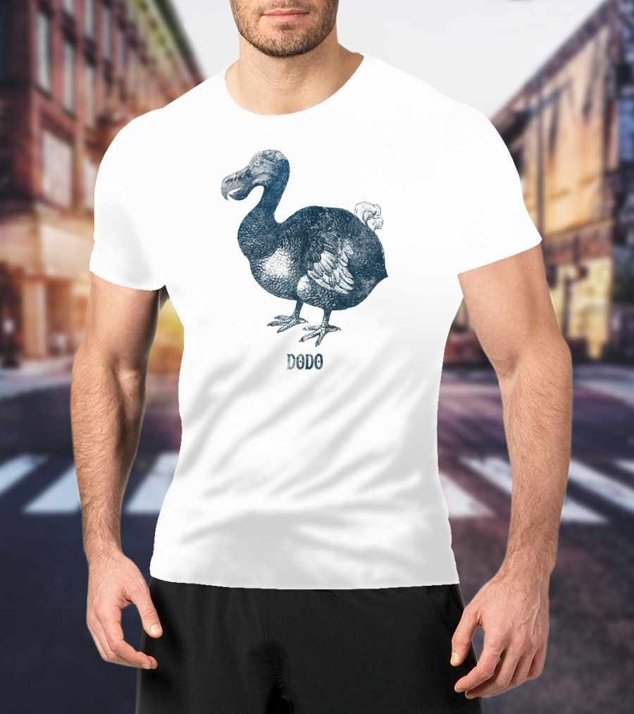 Dodo Bird Classic Illustration With Text T-Shirt