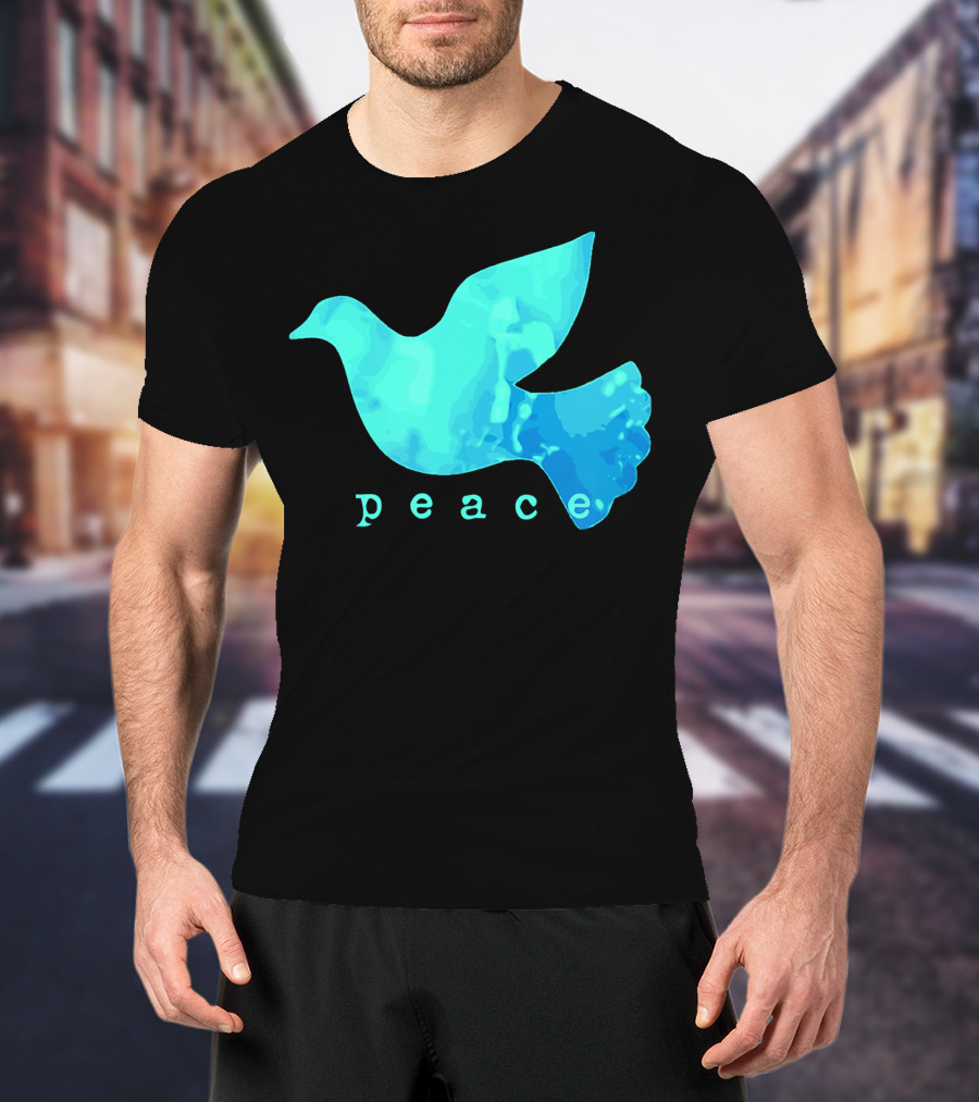 Dove Of Peace Blue Bird Affirma Peace T-Shirt