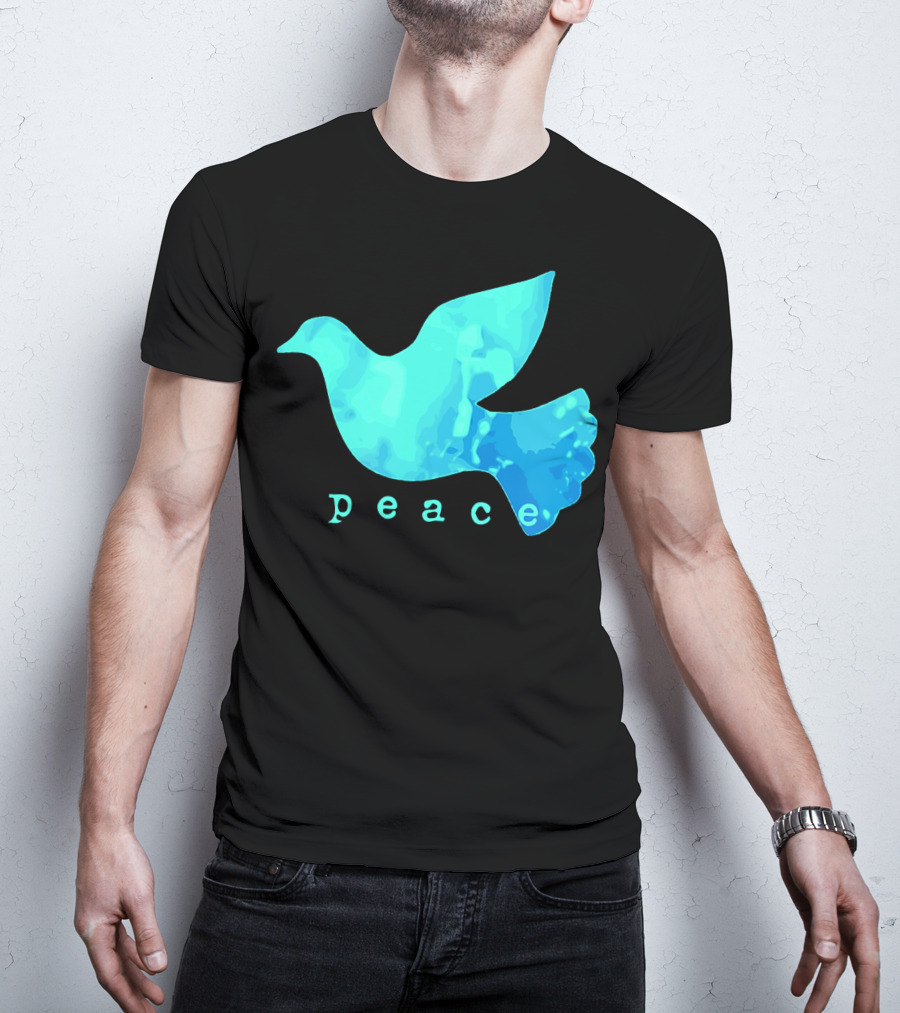 Dove Of Peace Blue Bird Affirma Peace T-Shirt