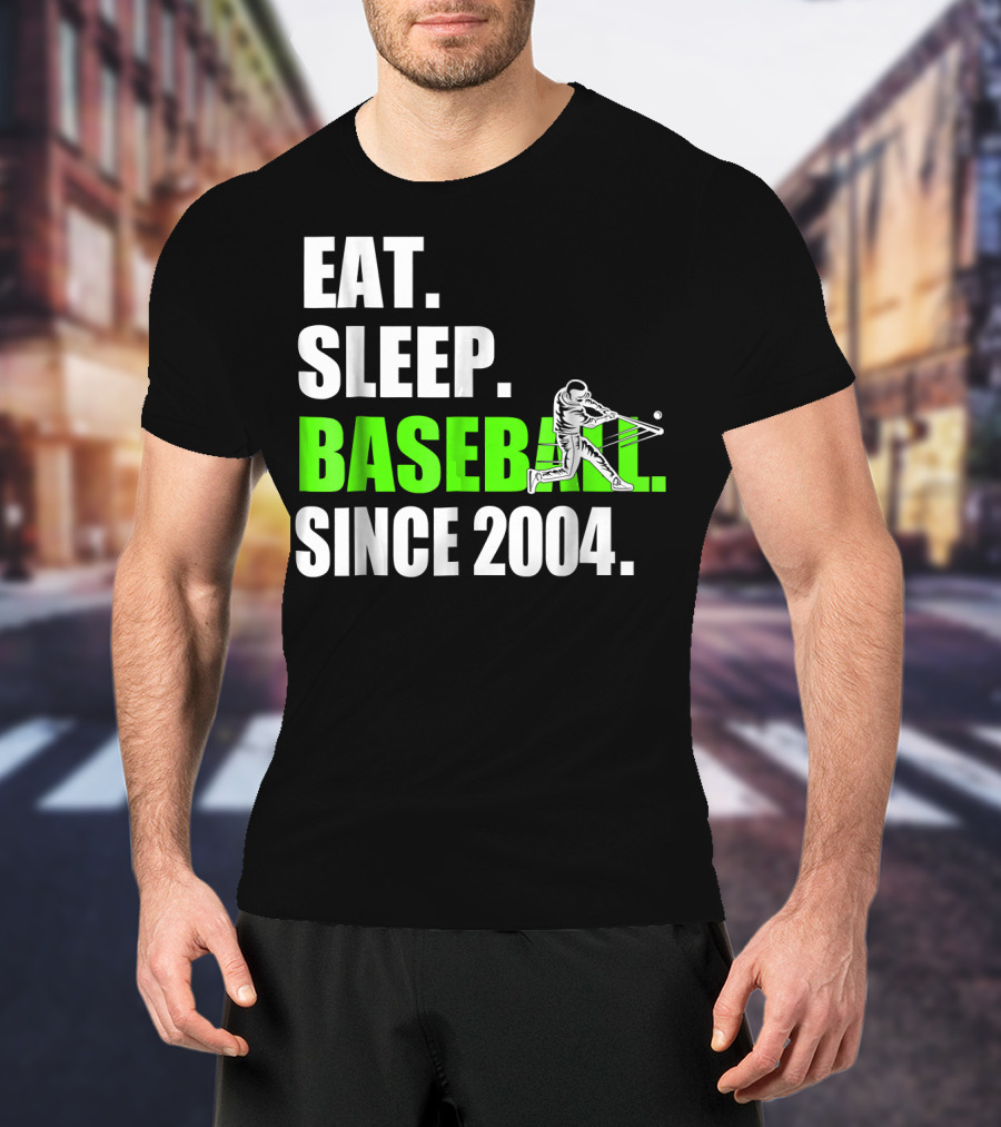 EAT SLEEP BASEBALL SINCE 2004 BATTER T-Shirt