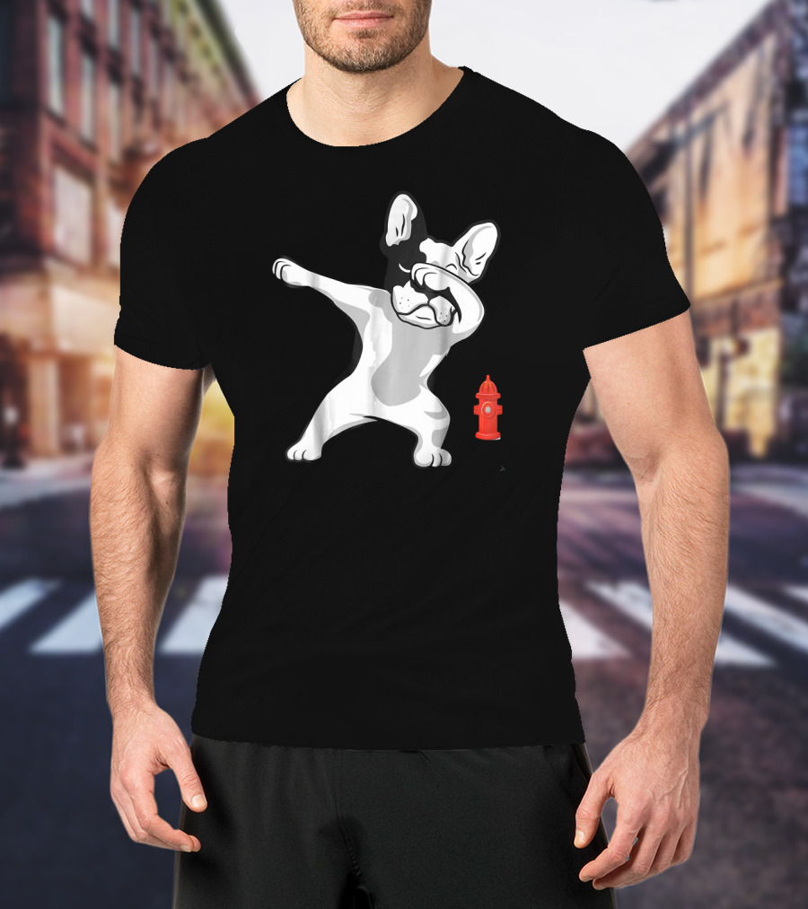 French Bulldog Frenchie Dabbing Lover Puppy Fire Hydrant T-Shirt