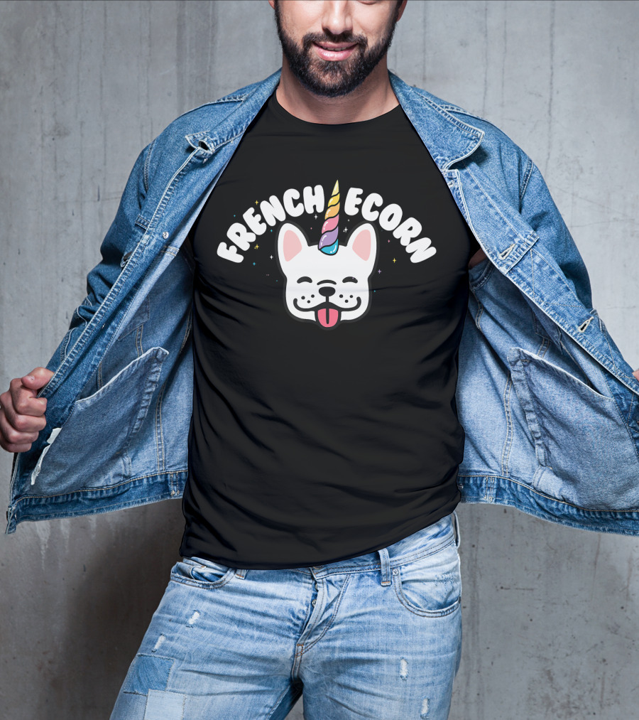 Frenchiecorn French Bulldog Unicorn T-Shirt