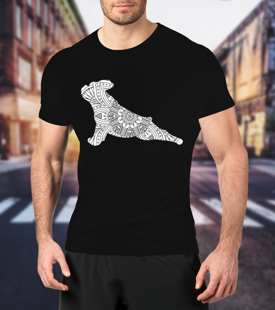 French Bulldog Yoga Mandala T-Shirt