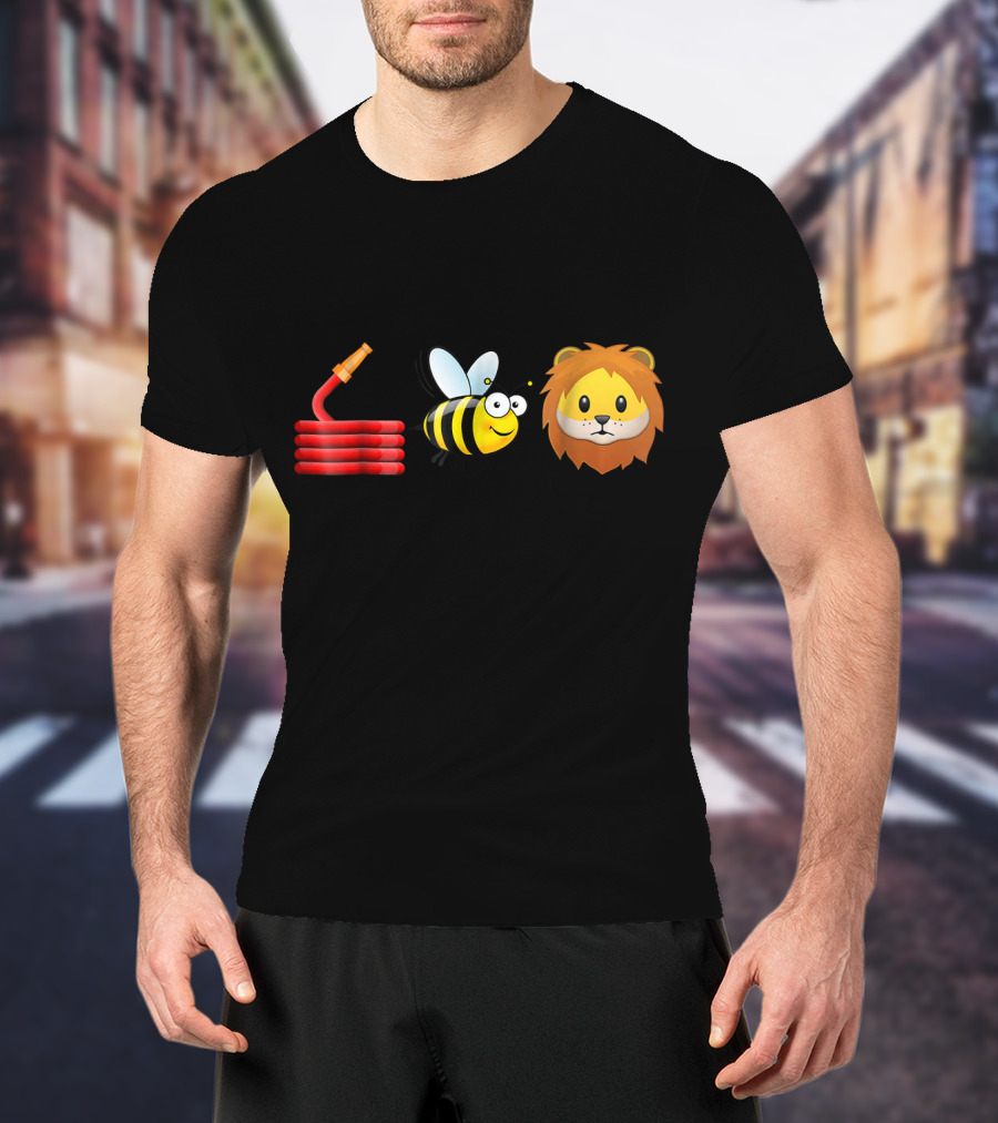 Hose Bee Lion Funny Animal Joke Pun T-Shirt