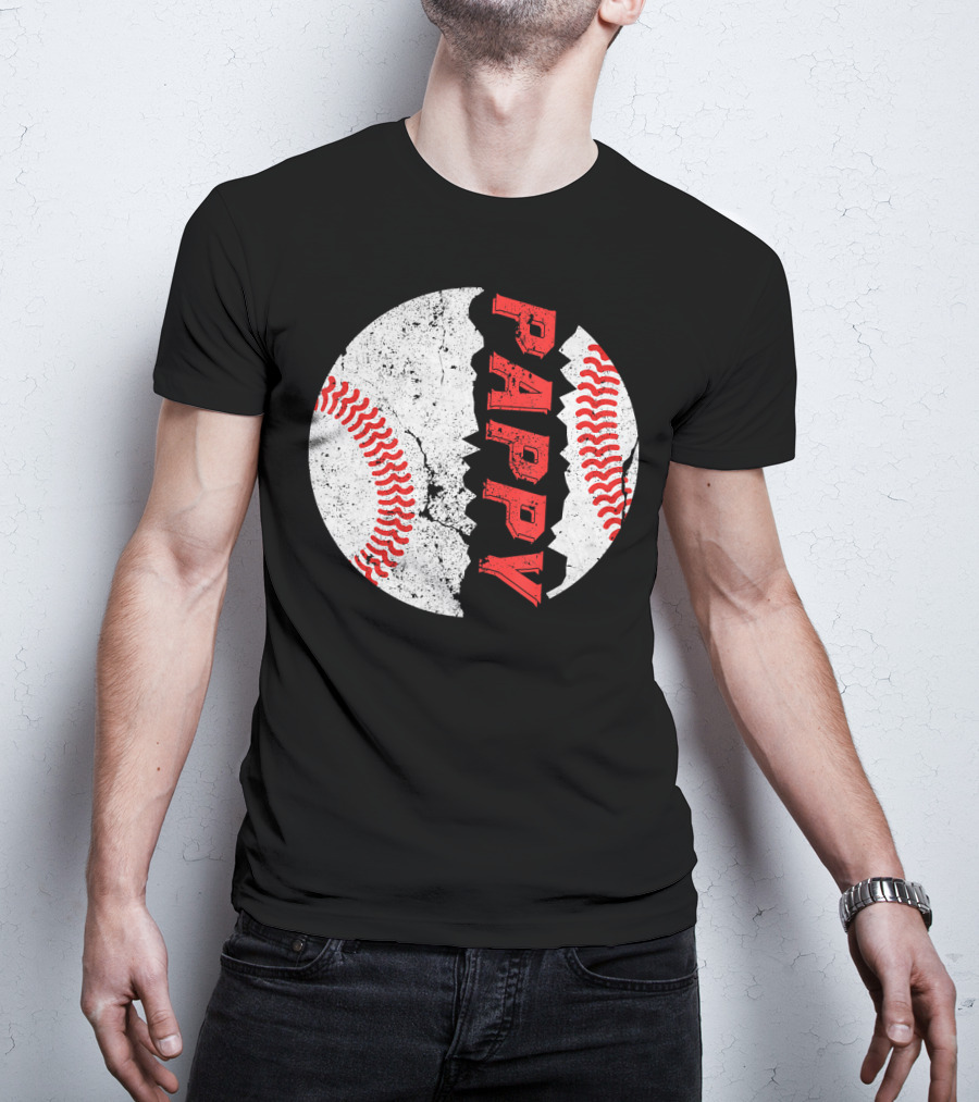 Pappy Funny Baseball Softball Crackle T-Shirt