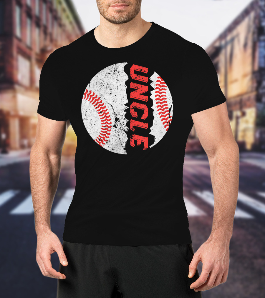 Uncle Funny Baseball Softball Fat Ball T-Shirt