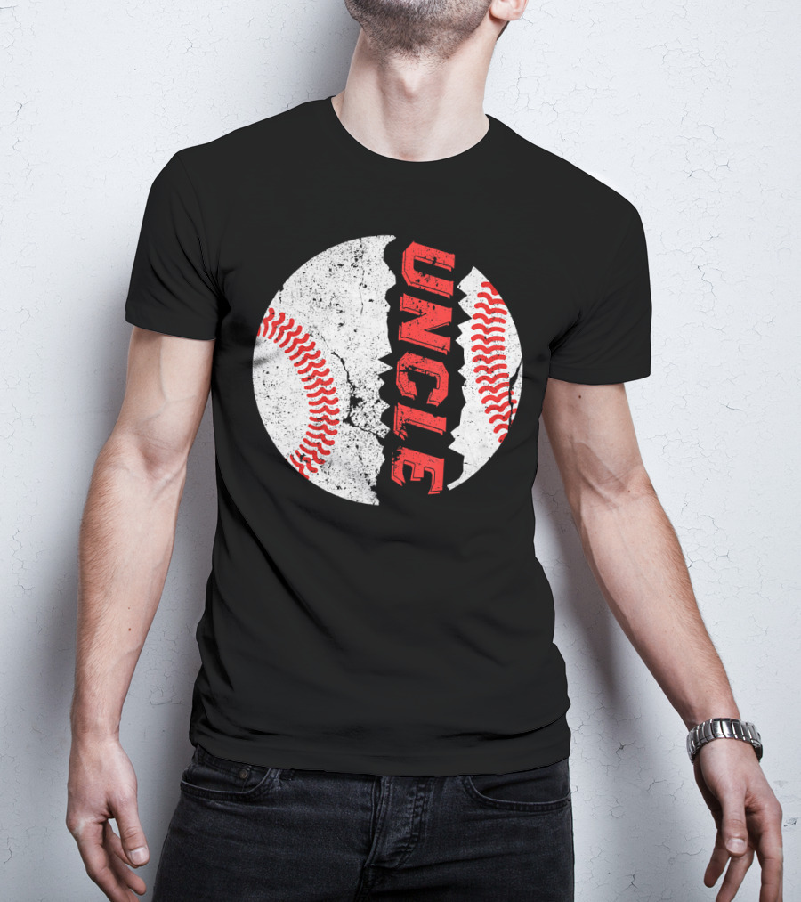 Uncle Funny Baseball Softball Fat Ball T-Shirt