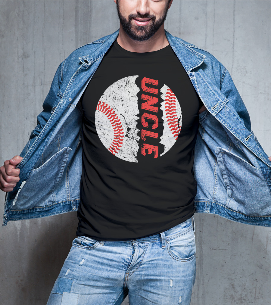 Uncle Funny Baseball Softball Fat Ball T-Shirt