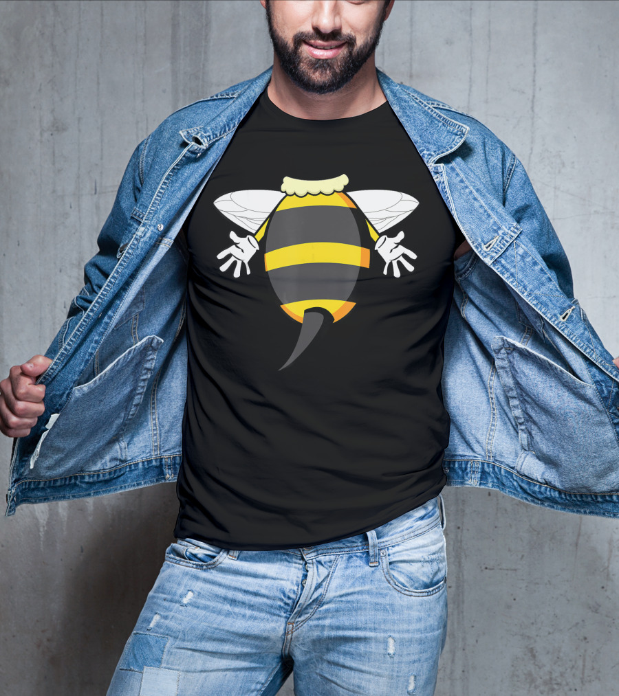 Funny Bee Costume Buzzing Honeybee Look T-Shirt
