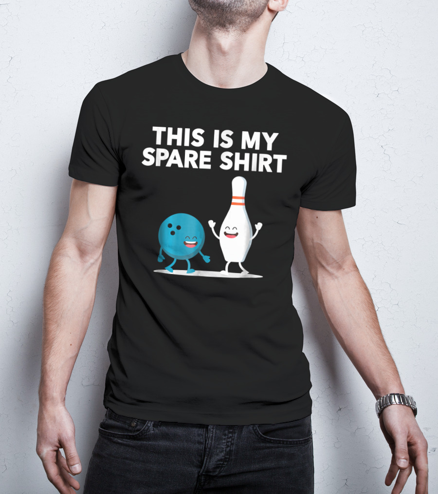 This Is My Spare Shirt Funny Bowling Pin And Ball T-Shirt