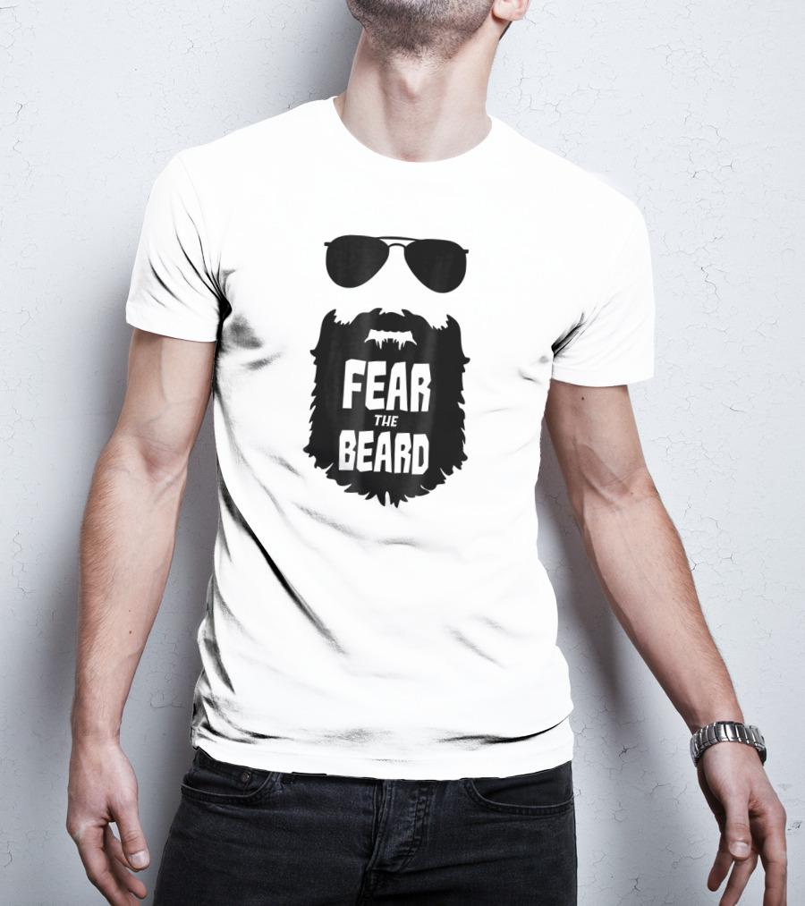 Fear The Beard Funny Sunglasses T-Shirt