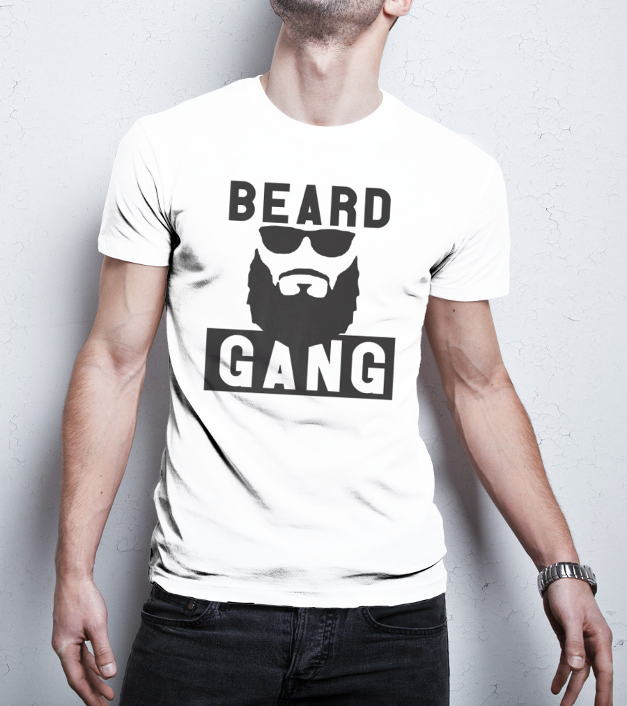 Beard Gang Funny Men's Beard Sunglasses T-Shirt