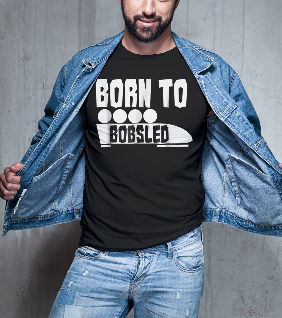 Born To Bobsled Funny Patriotic USA T-Shirt
