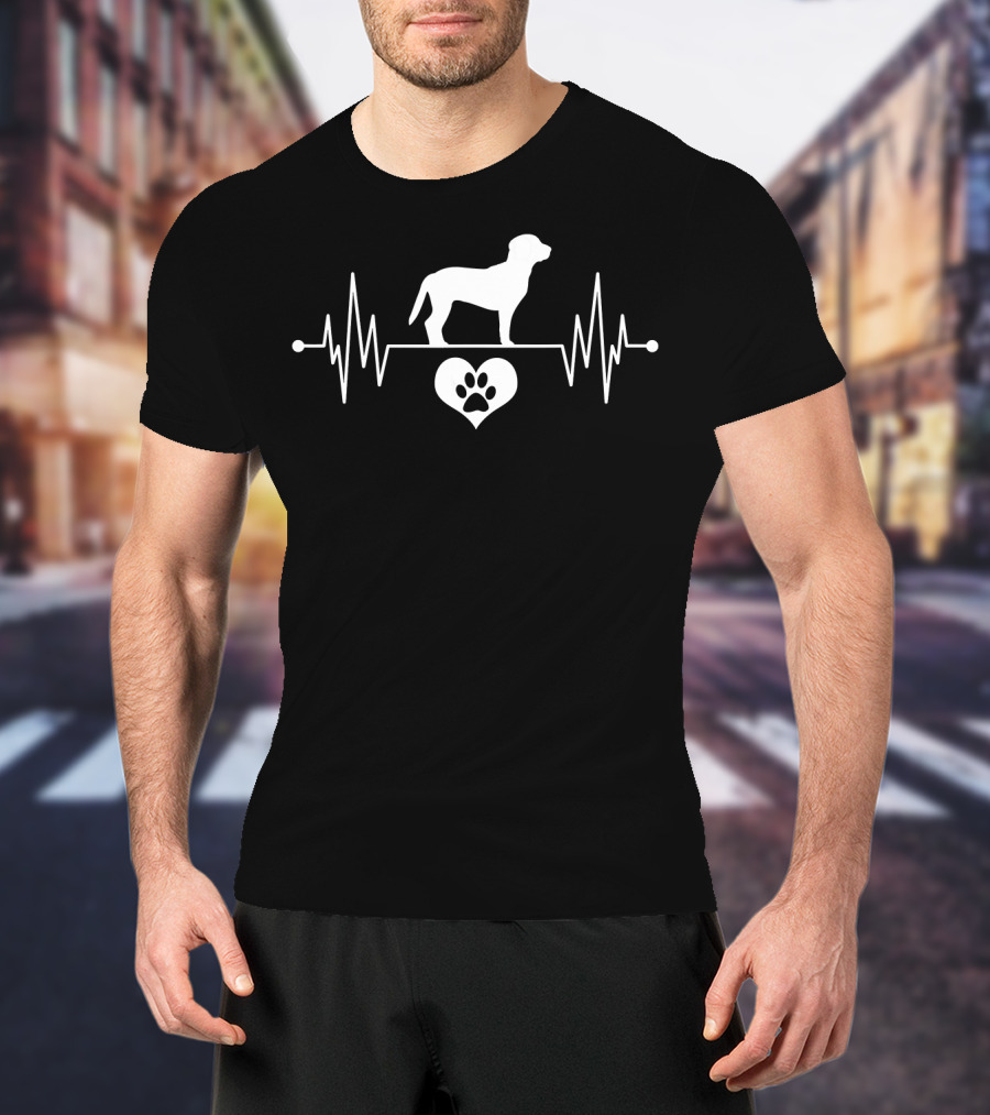 Vintage Beagle Owner Heartbeat Love T-Shirt