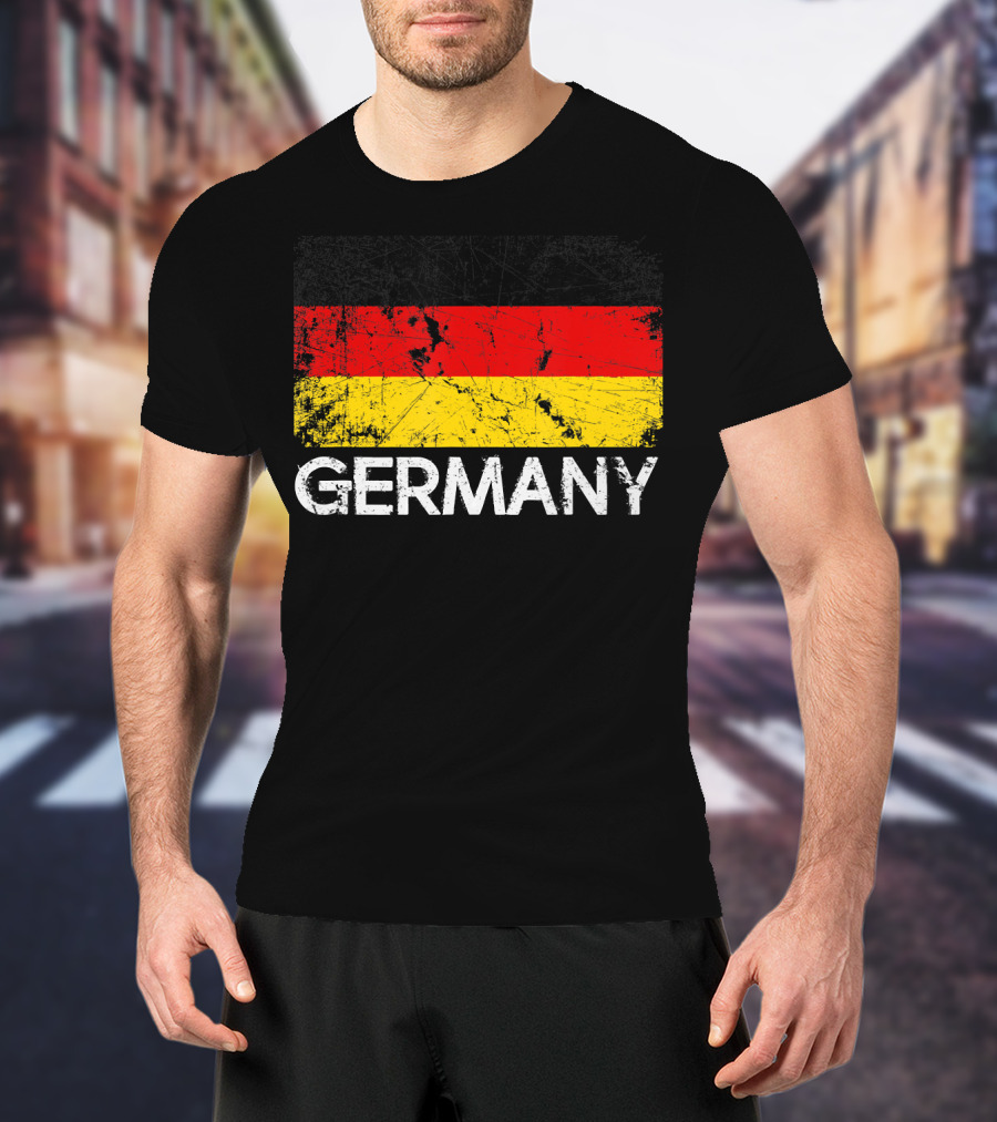 German Flag Vintage Germany Black Red Yellow Classic T-Shirt