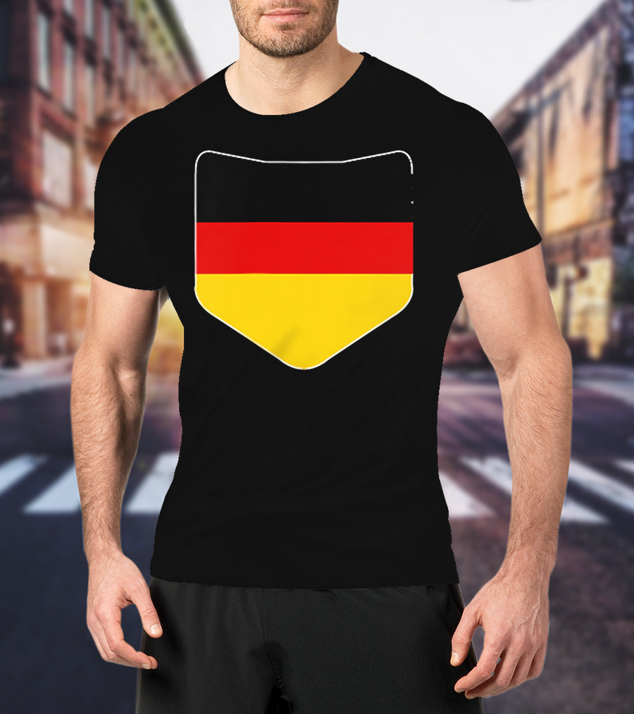 Germany Flag Pocket Print Country Emblem German Colors T-Shirt