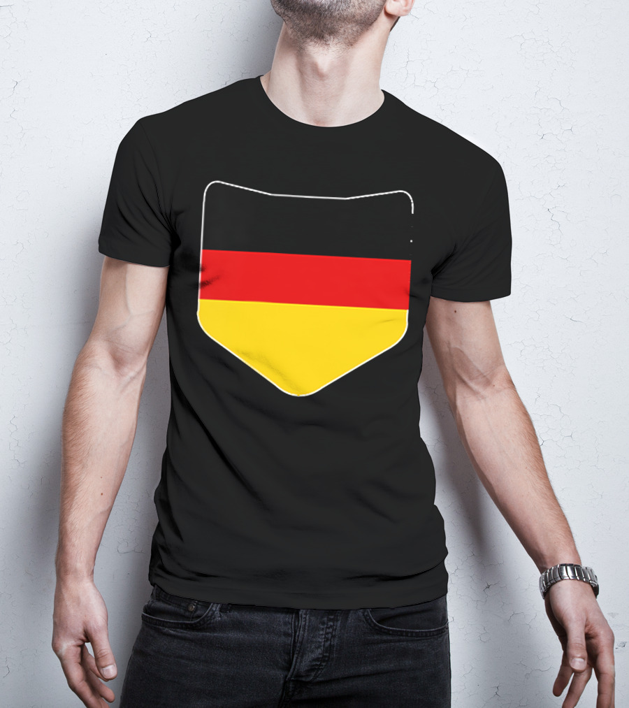 Germany Flag Pocket Print Country Emblem German Colors T-Shirt