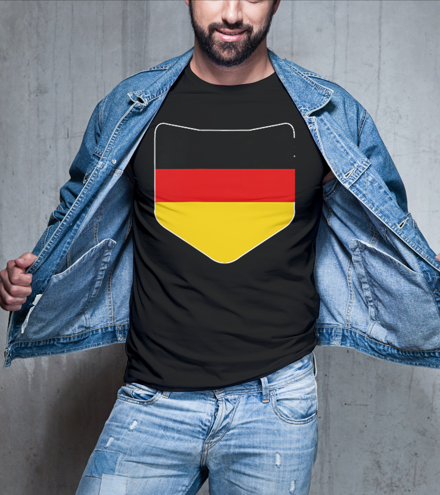 Germany Flag Pocket Print Country Emblem German Colors T-Shirt
