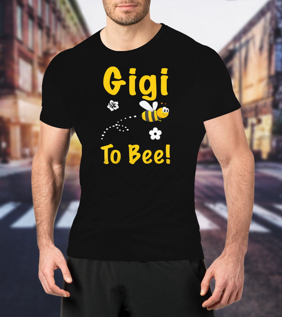 Gigi To Bee Fun Whimsical Cute Bee And Flowers T-Shirt