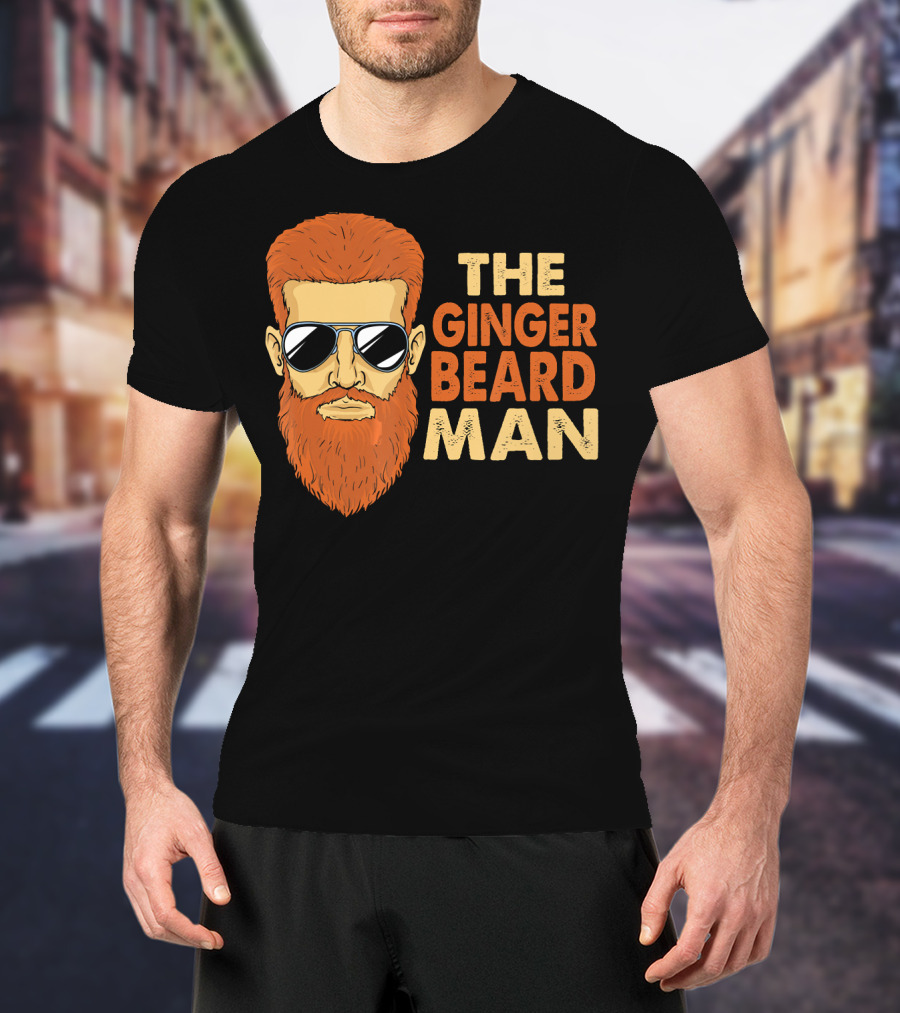 THE GINGER BEARD MAN Dark Red Brown Hair T-Shirt