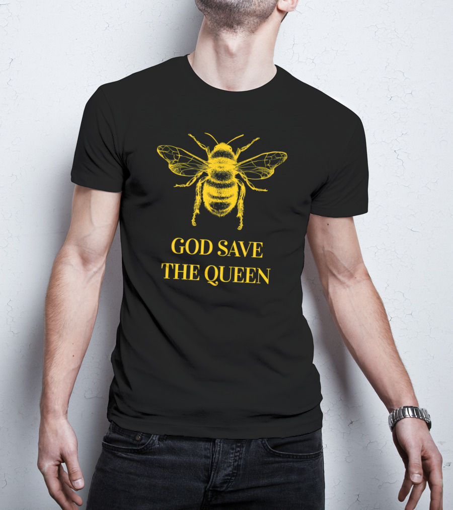 God Save The Queen Bumblebee Environmental T-Shirt