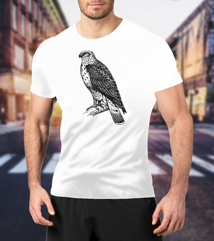 Hawk Ornithology Black Bird T-Shirt