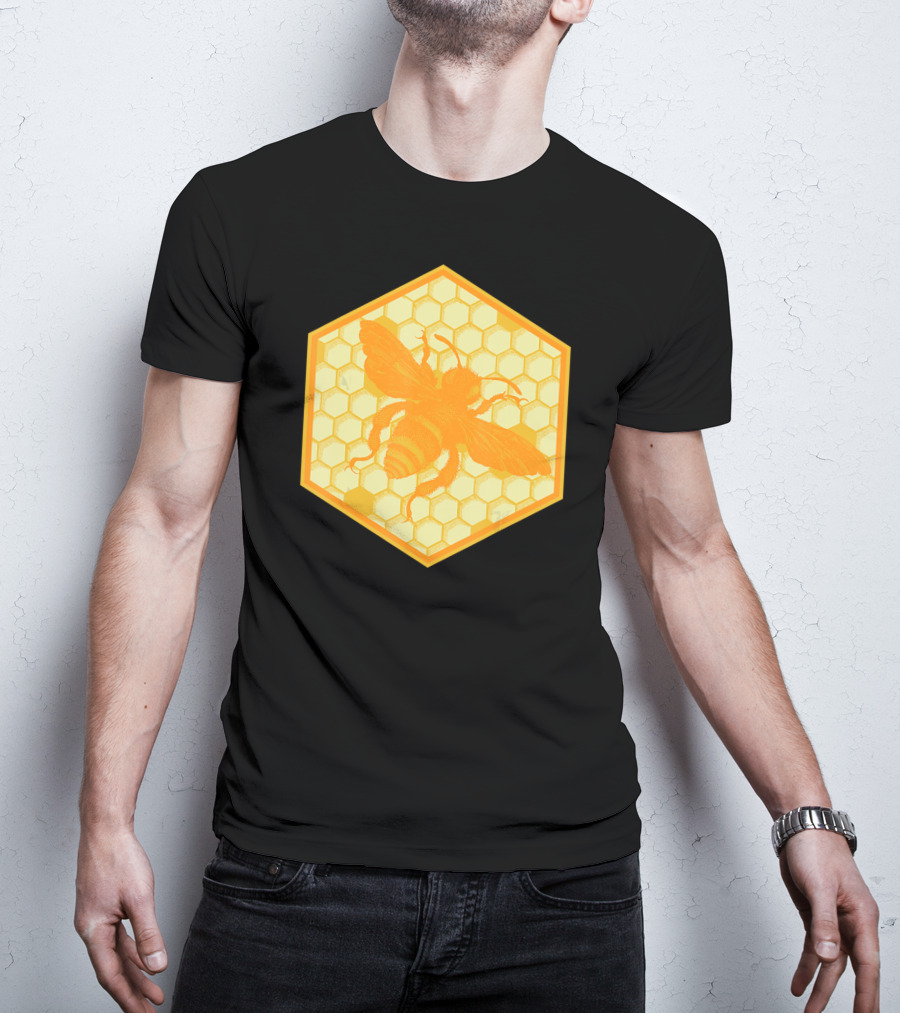 Honey Bees Honey Comb Bee T-Shirt
