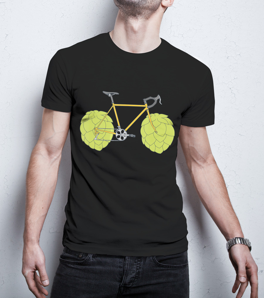 Hop Bike Beer Bicycle Cycle With Hops Wheels T-Shirt