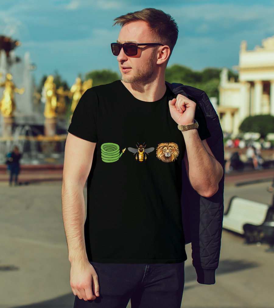 Hose Bee Lion Mane Emoji Sequence T-Shirt