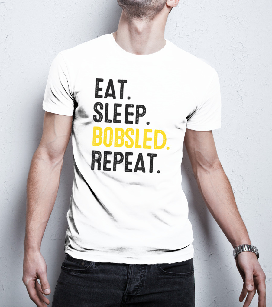 Eat Sleep Bobsled Repeat Jamaican Bobsled Team Bobsled Nov T-Shirt
