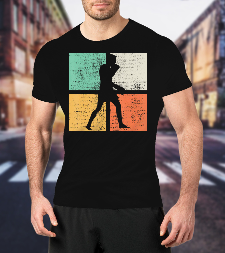 Vintage Boxing Boxer Silhouette Club T-Shirt