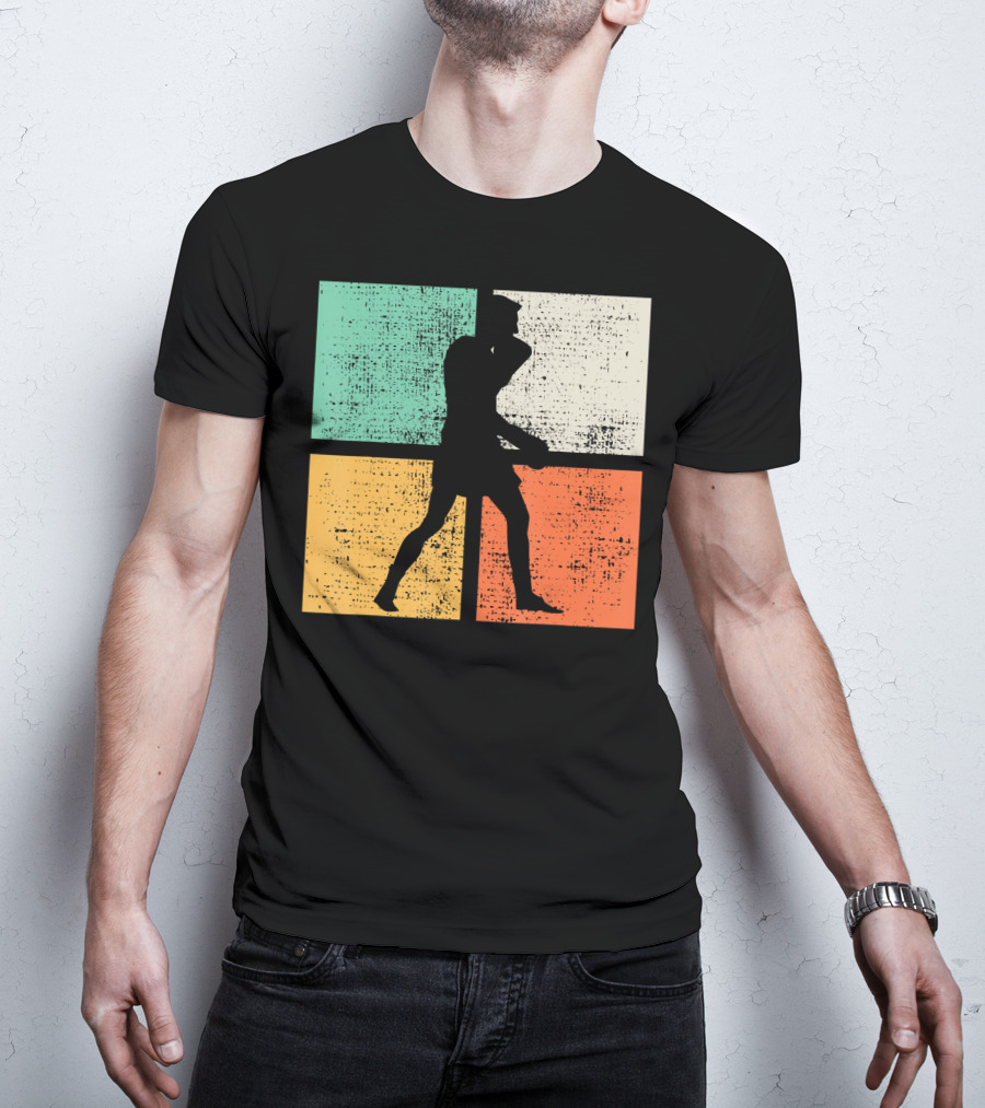 Vintage Boxing Boxer Silhouette Club T-Shirt