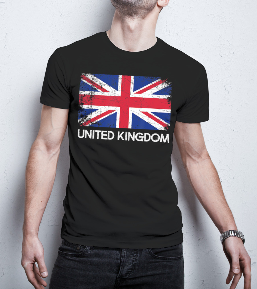 British Flag Vintage United Kingdom T-Shirt