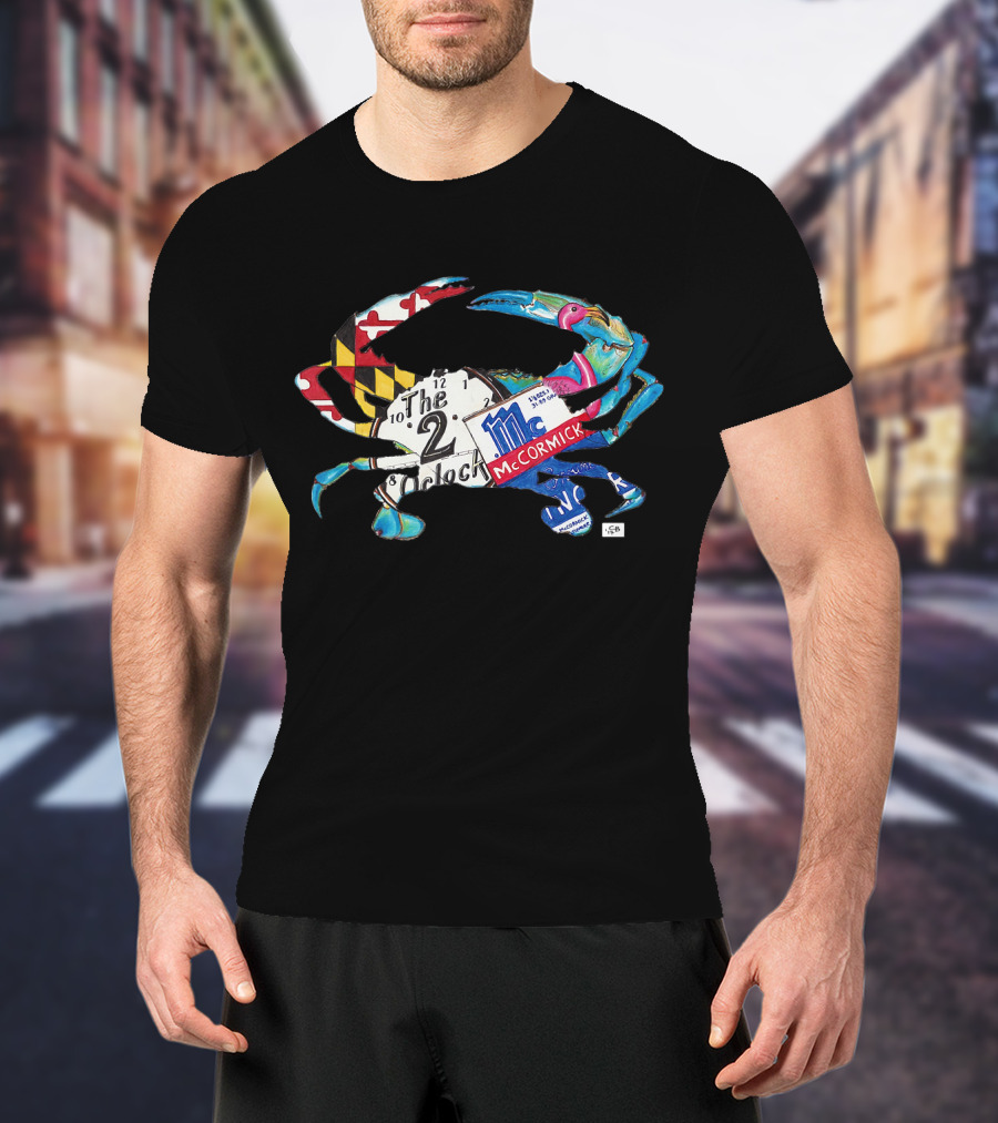 Maryland Blue Crab Baltimore McCormick Hon Two O'Clock T-Shirt