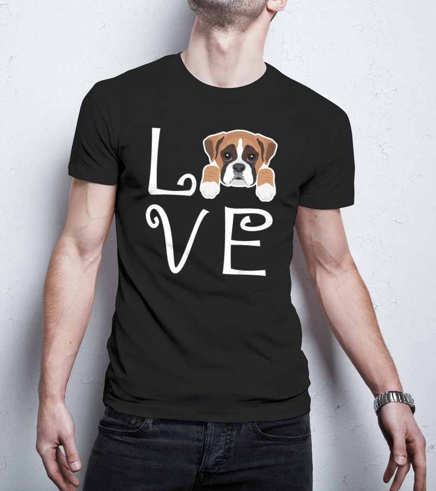 Boxer Puppy Love Dog Owner Boxer T-Shirt