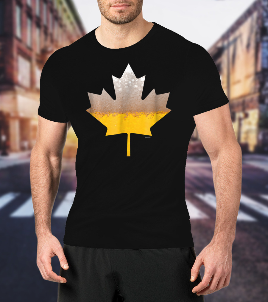 Canada Flag Brewmaster Craft Beer Maple Leaf T-Shirt