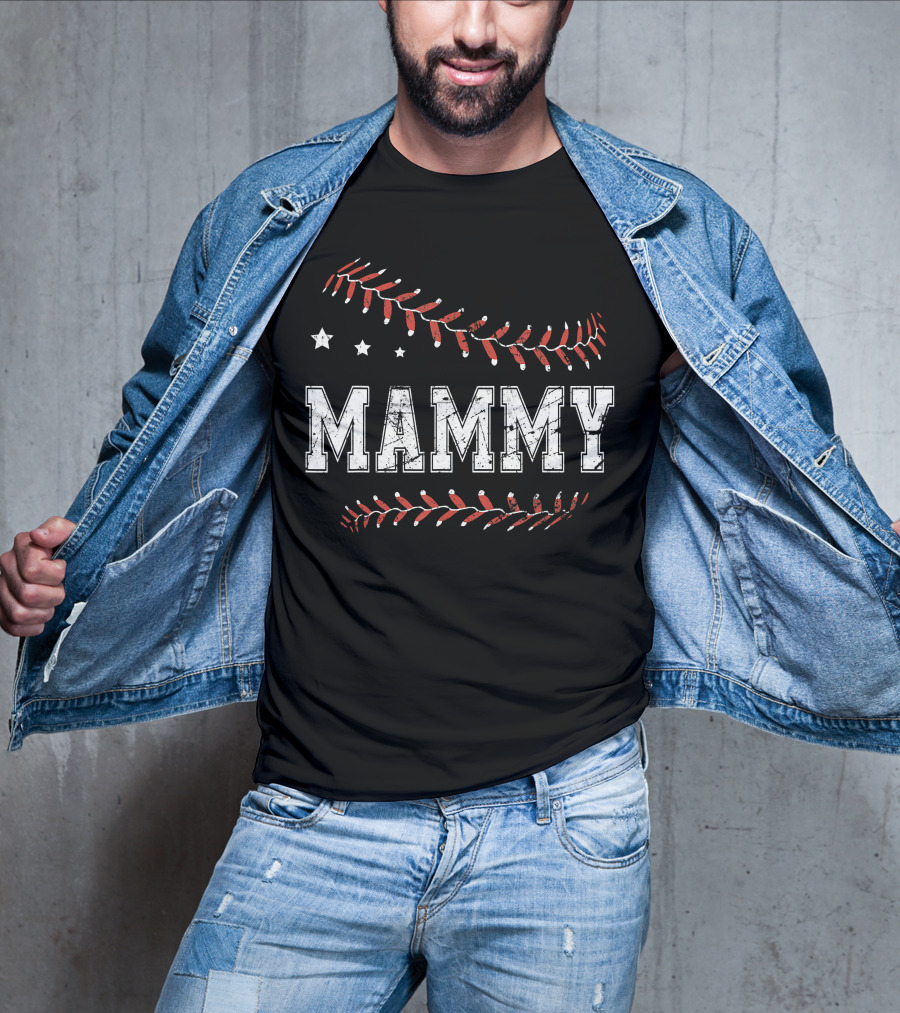 Mammy Baseball Softball Love T-Shirt