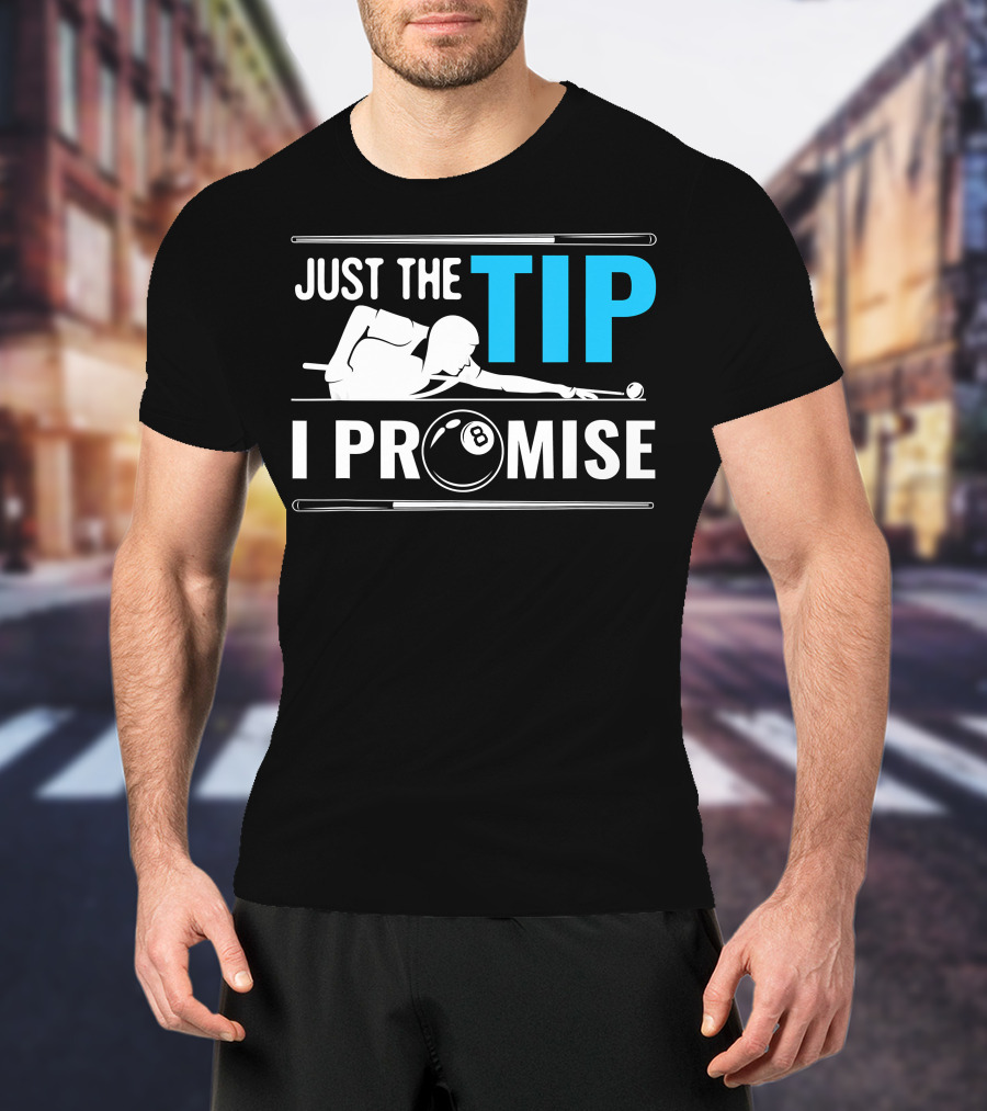 Just The Tip I Promise Cue Billiards Pool Balls Game T-Shirt