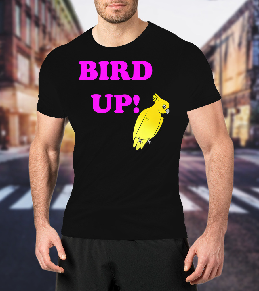 BIRD UP Yellow Parrot T-Shirt