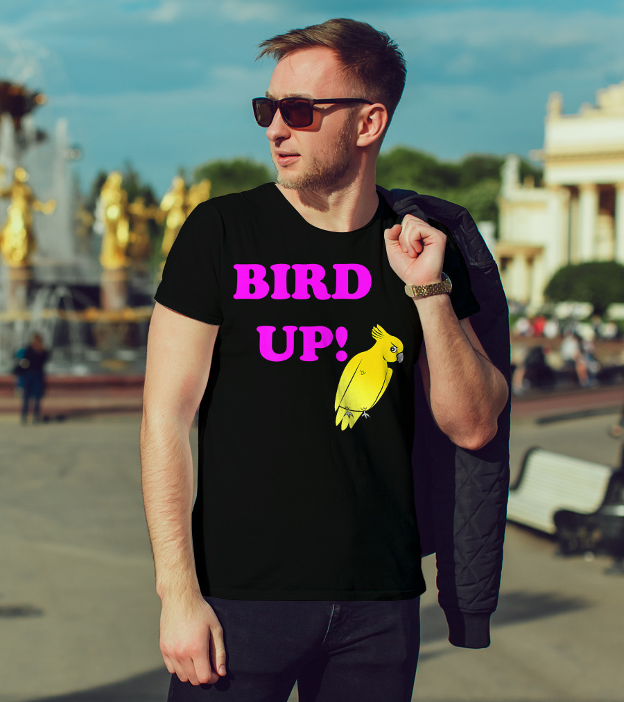 BIRD UP Yellow Parrot T-Shirt