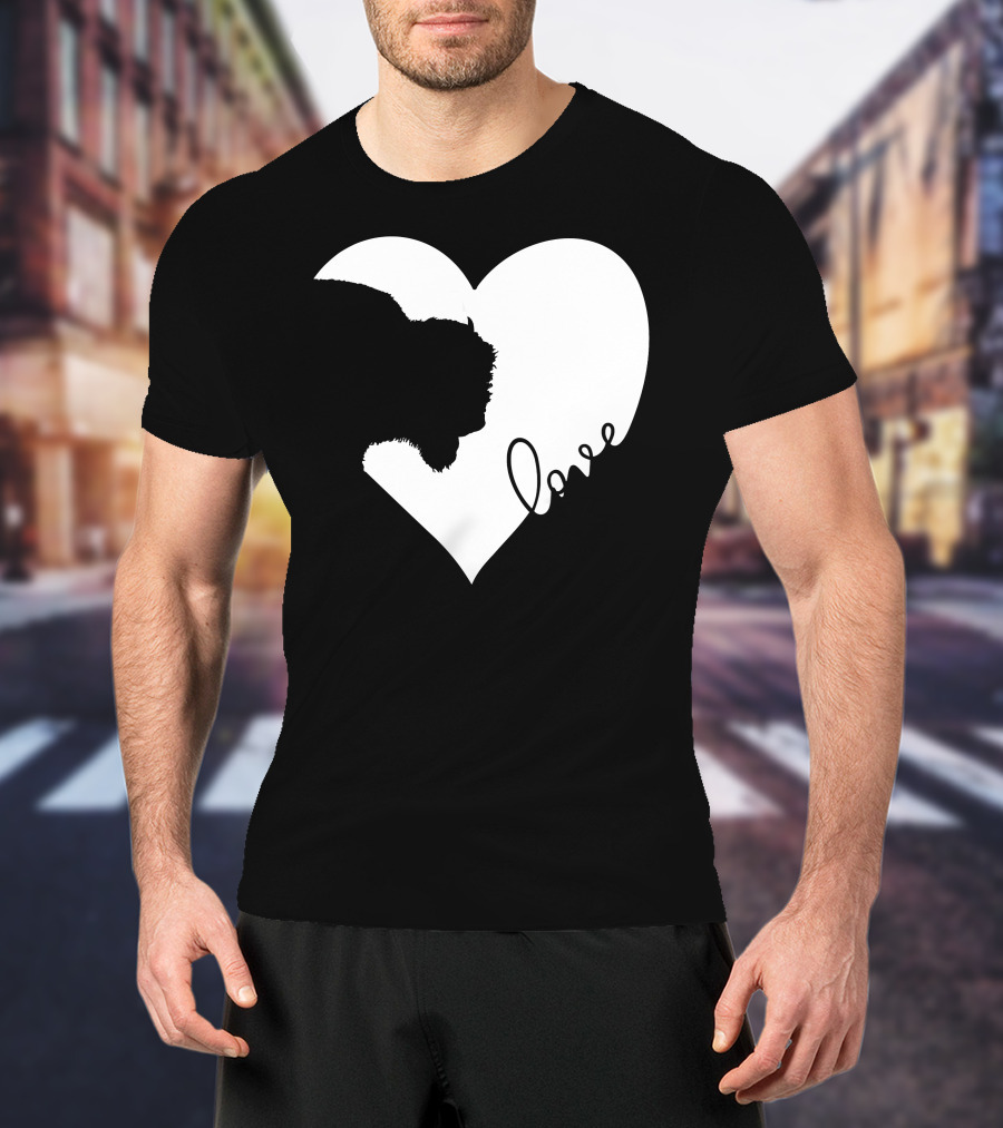 Bison Love Heart T-Shirt