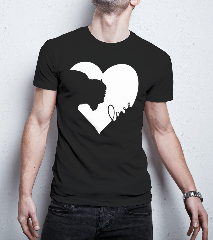 Bison Love Heart T-Shirt