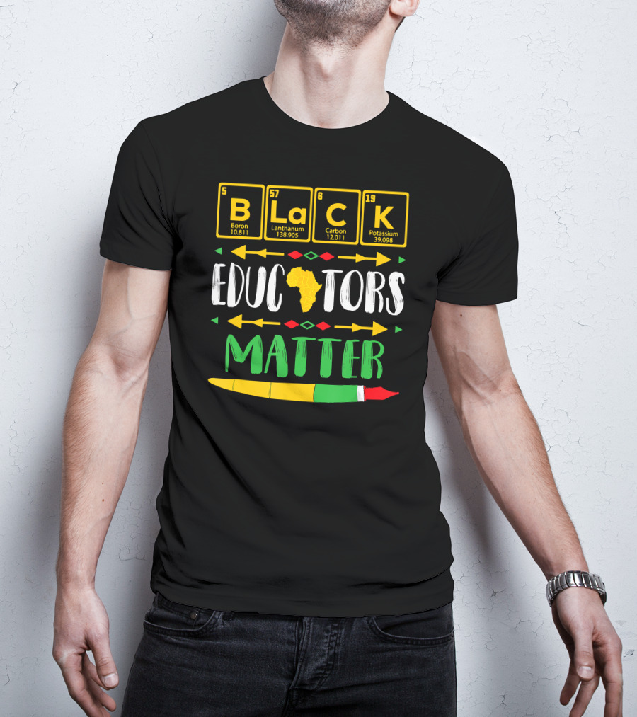 Black Educators Matter Africa Periodic Table T-Shirt