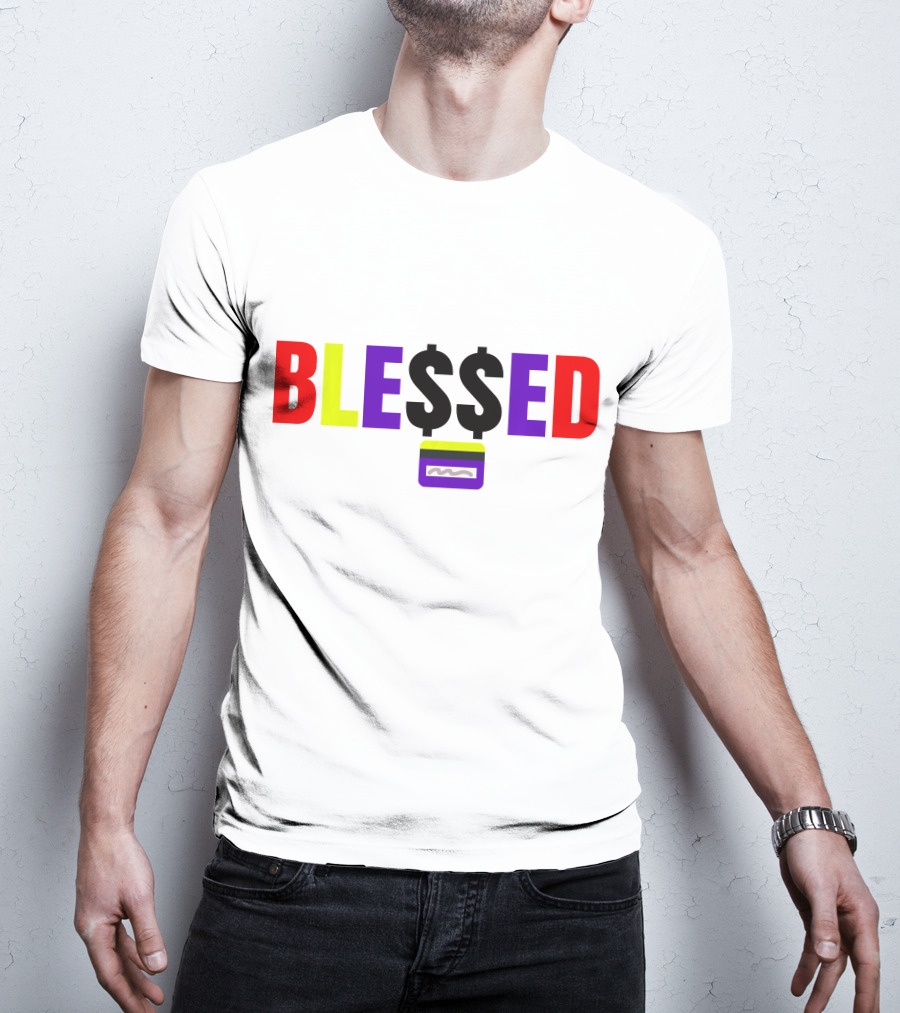 BLE$$ED WITH MONEY Credit Card T-Shirt