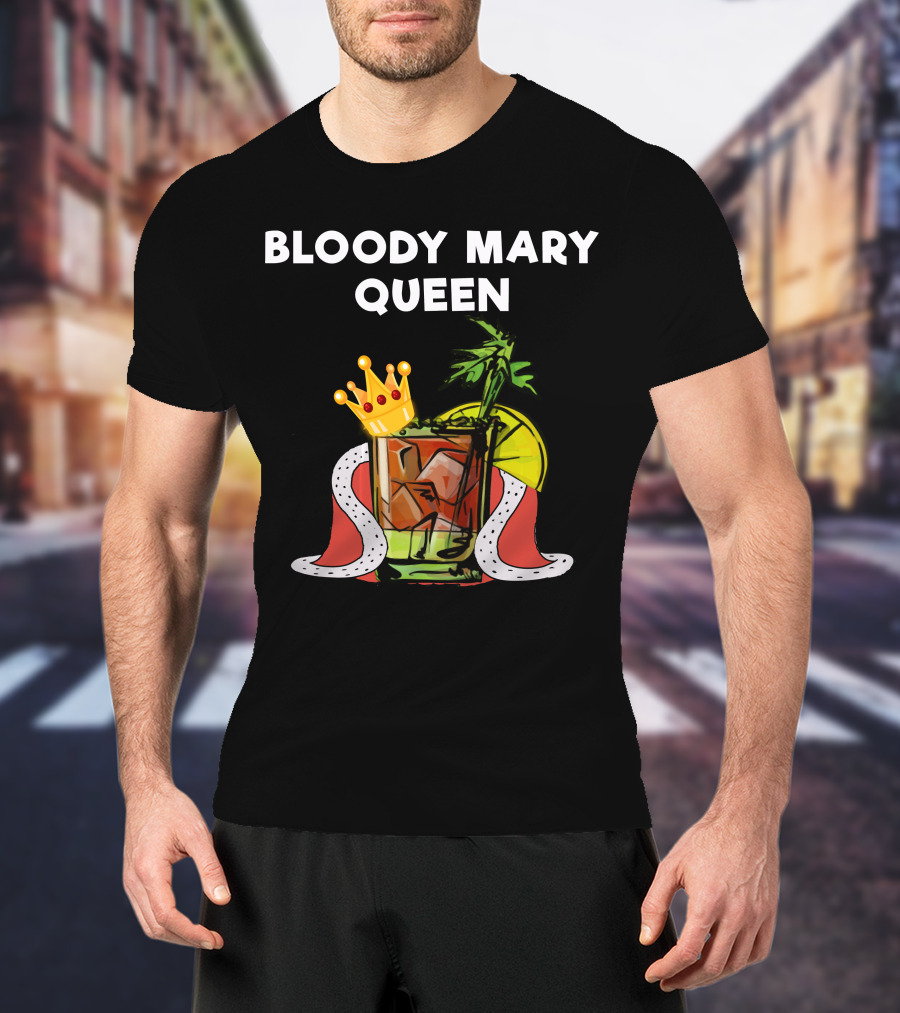Bloody Mary Queen Drink With Crown And Lemon T-Shirt