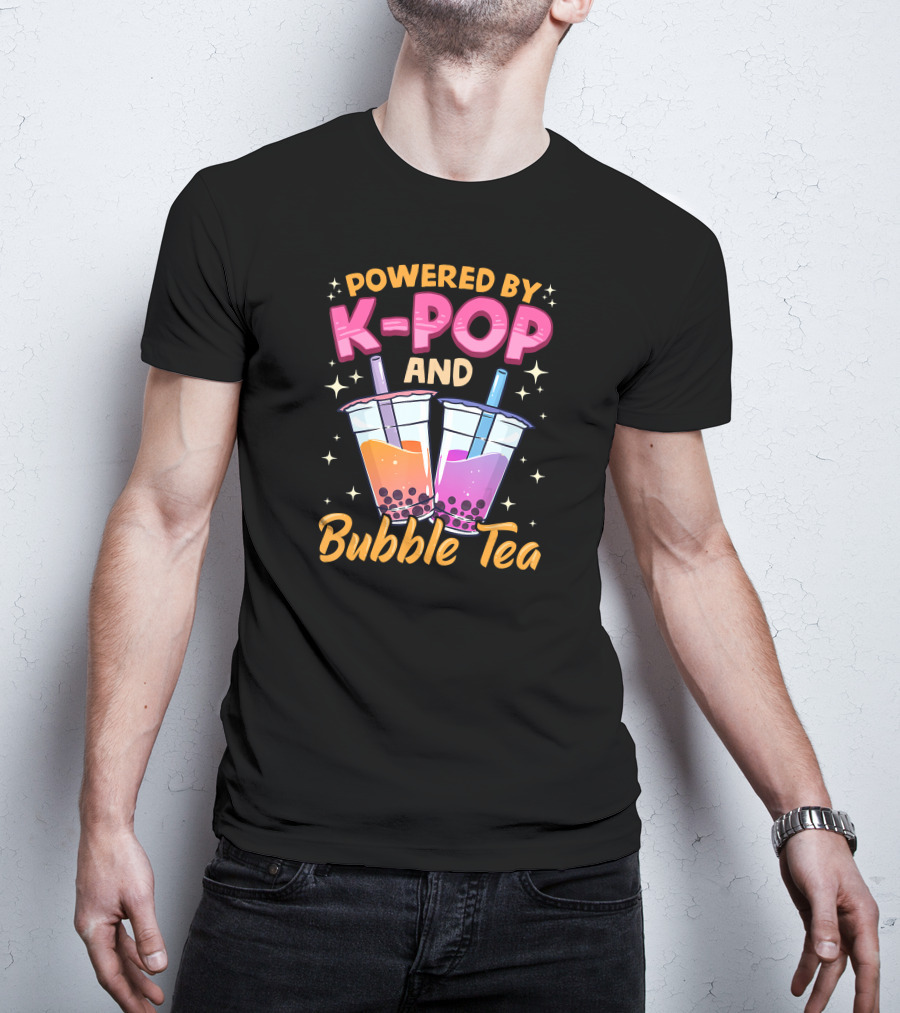 Bubble Tea Powered By K-POP And Music Lover Boba Kore T-Shirt